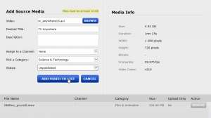 Add video file to list Add video file to list