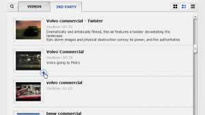 Add 3rd party videos Add 3rd party videos